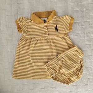 Wyoming Cowboys Baby Dress And Bloomer Set